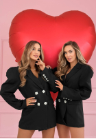 Elegancka marynarka z bufiastymi rękawami Avenelle czarna