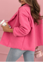 Krótki płaszcz z kieszeniami Yumi żółty