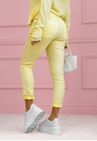 Wiskozowe spodnie The Spring Begins żółte