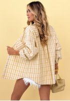 Bawełniana koszula w kratę Golden Sunshine żółta