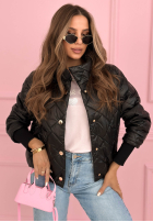 Pikowana kurtka ze stójką Hilda żółta