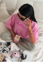 T-shirt oversize La Milla Sophia różowy