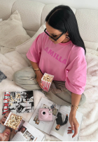 T-shirt oversize La Milla Sophia różowy