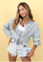 Bawełniana koszula w kratę Golden Sunshine żółta