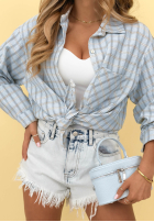 Bawełniana koszula w kratę Golden Sunshine żółta