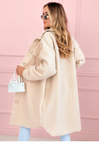 Płaszcz z kieszeniami Kaori beżowy