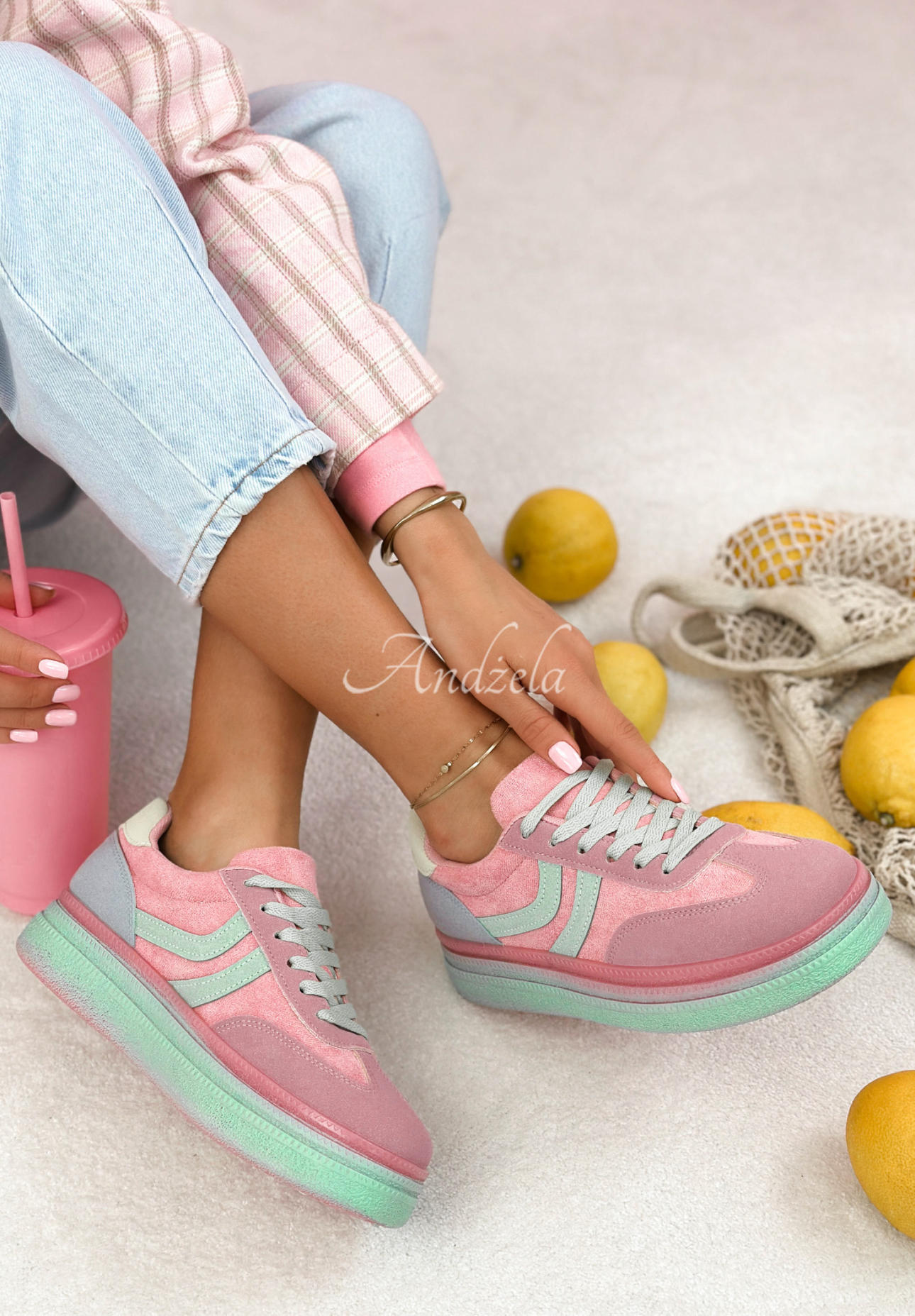 Adidasy Flexi Feet pudrowy róż