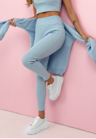 Komplet bluza, legginsy, top 3in1 Look At Me niebieski