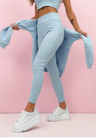 Komplet bluza, legginsy, top 3in1 Look At Me niebieski