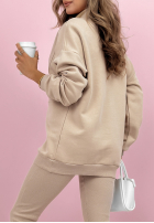 Komplet bluza, legginsy, top 3in1 Look At Me ecru