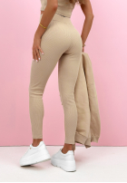 Komplet bluza, legginsy, top 3in1 Look At Me ecru