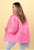 Pikowana kurtka z kołnierzem i kieszeniami Sunflower błękitna