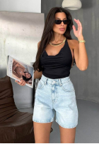 Jeansowe szorty Valerias jasnoniebieskie