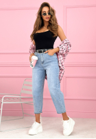 Spodnie jeansowe straight Don’t Move Now jasnoniebieskie