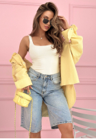 Krótkie jeansowe spodenki z kryształkami Ottavia jasnoniebieskie