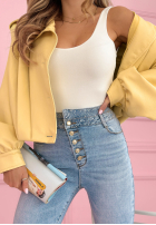 Spodnie jeansowe skinny z kryształkami Amy niebieskie