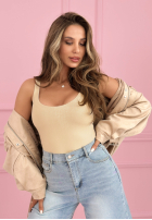 Top na ramiączkach Solaria żółty