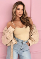 Top na ramiączkach Solaria żółty