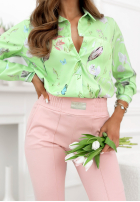 Materiałowe spodnie Pretty On Point czerwone