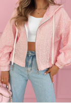 Żakardowa kurtka bomberka Madelyn żółta