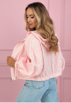 Żakardowa kurtka bomberka Madelyn żółta