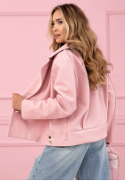 Zamszowa dwurzędowa kurtka Sylvie żółta