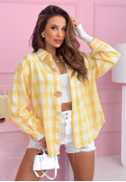 Koszula w kratę Colors & Squares żółta
