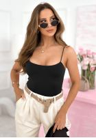 Top na ramiączkach Adelle czarny