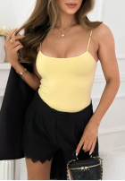 Top na ramiączkach Adelle czarny