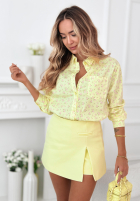 Eleganckie spódnico-spodenki mini Clarice białe