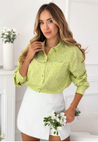 Bawełniana koszula w kwiaty Marbella żółta