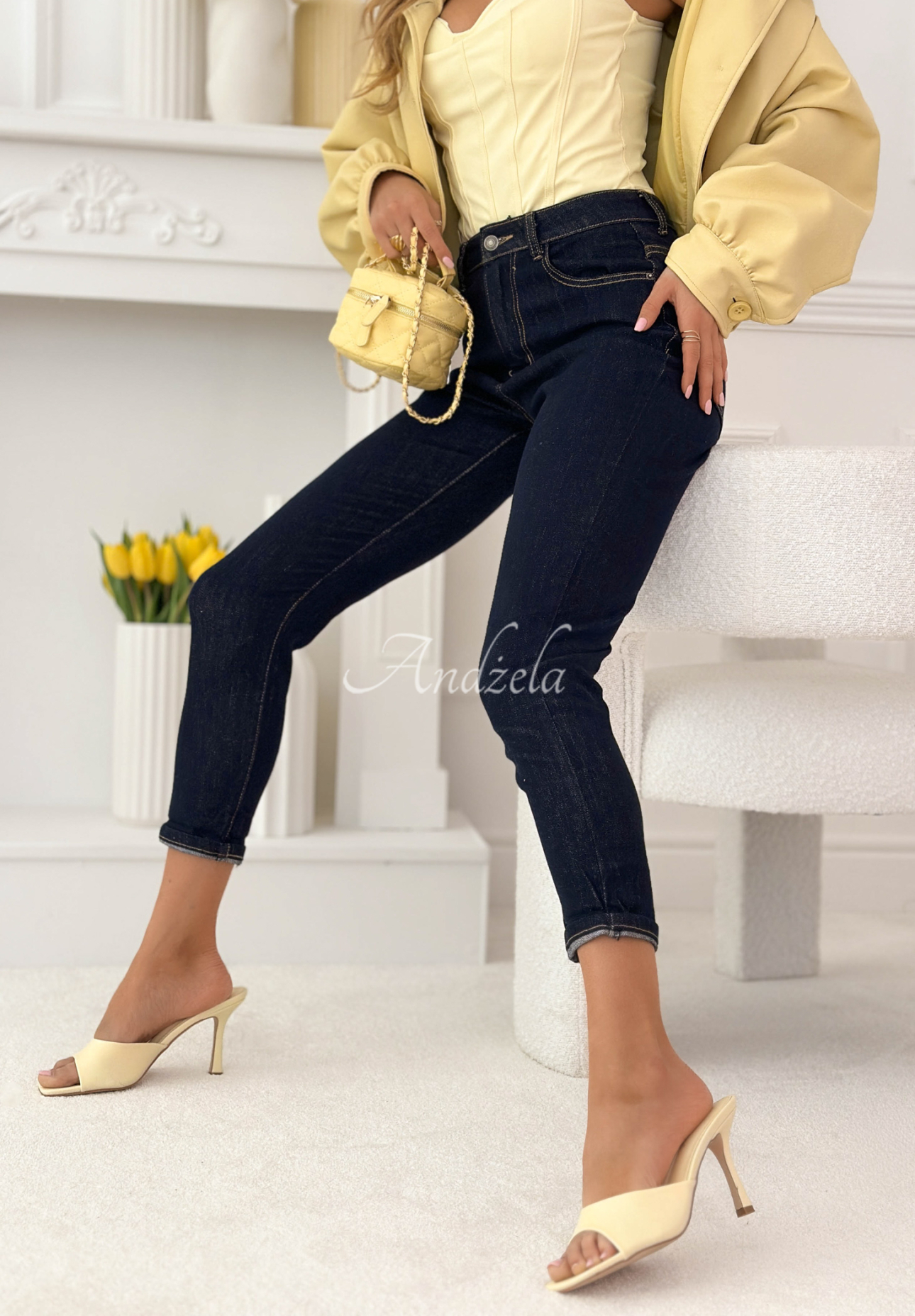 Sounds Familiar denim pants navy blue