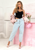 Gorsetowy top z dekoltem Mabel żółty