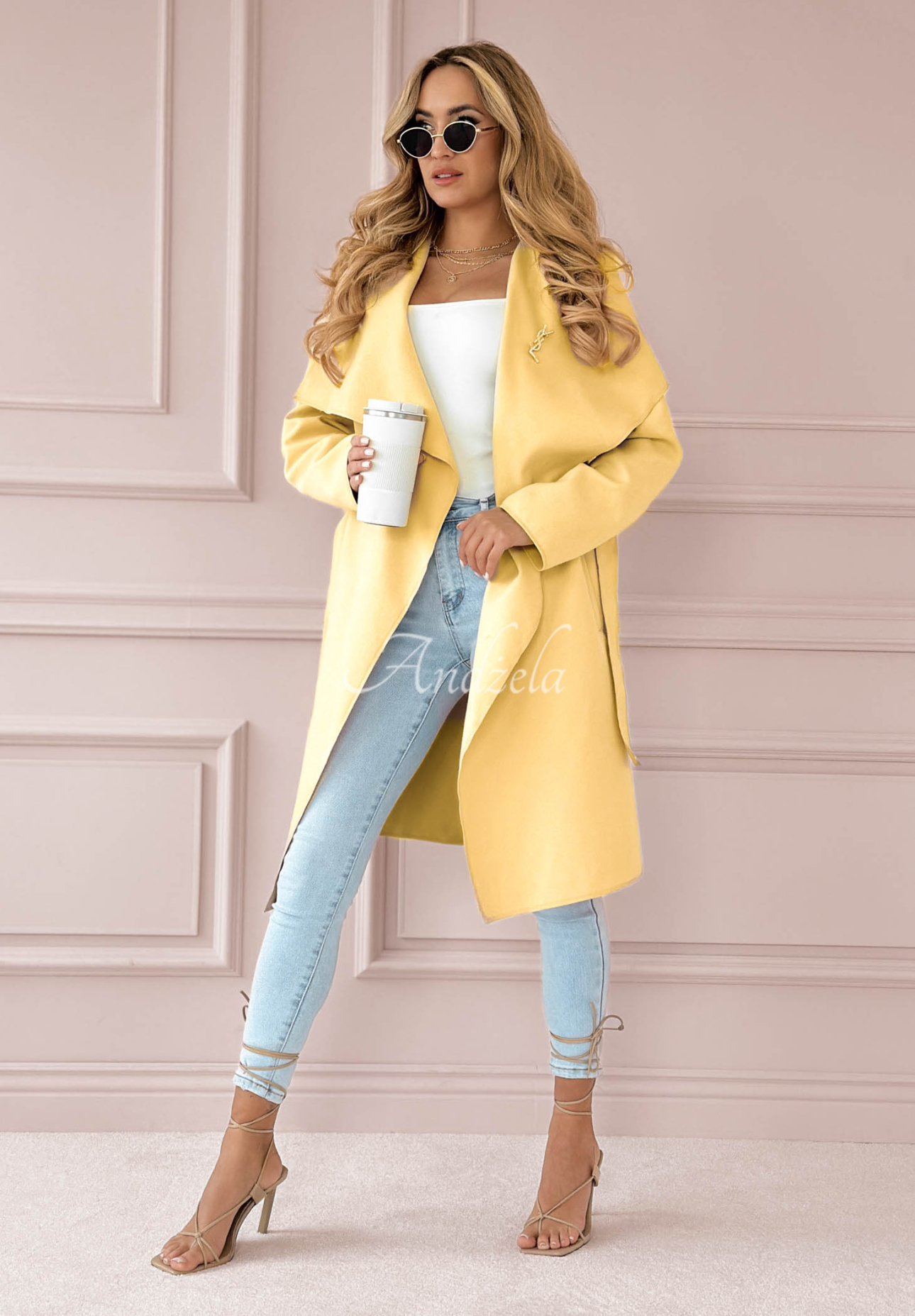 Not By Chance yellow coat 