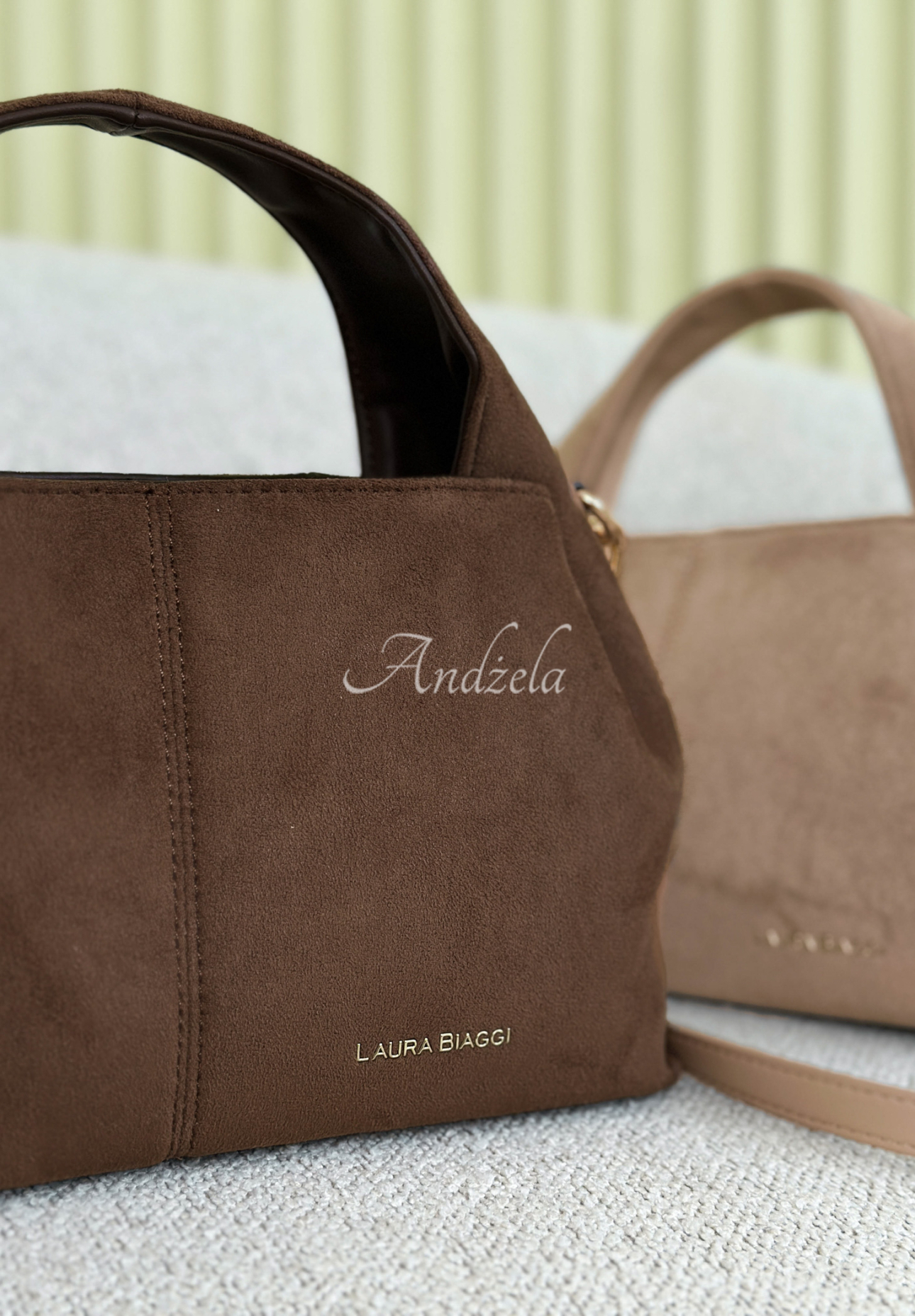Annabelle suede bag in mocha