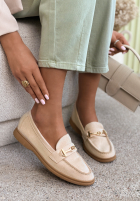 Zamszowe mokasyny Spirit Rebirth beżowe