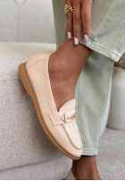 Zamszowe mokasyny Spirit Rebirth beżowe