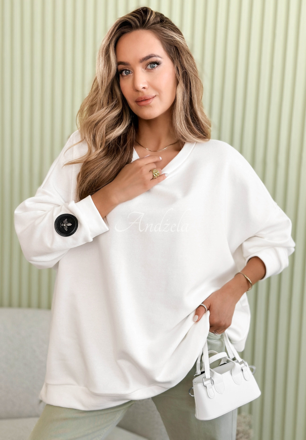 Active Queens oversized blouse in ecru