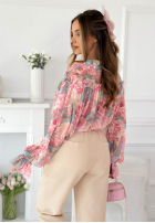 Materiałowe spodnie Laura czarne