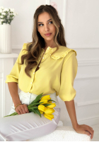 Koszula z kołnierzykiem Anabell żółta