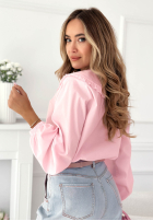 Koszula z ozdobnym kołnierzem Martha żółta