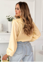 Koszula z ozdobnym kołnierzem Martha żółta