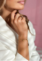 Bransoletka z koniczynkami Golden Clover złota