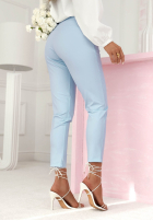 Materiałowe spodnie Pretty On Point czerwone