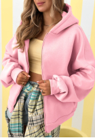 Bluza z kapturem oversize Don't Tell żółta