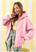 Bluza z kapturem oversize Don't Tell żółta