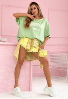 T-shirt z napisem Brooklyn Mood żółty