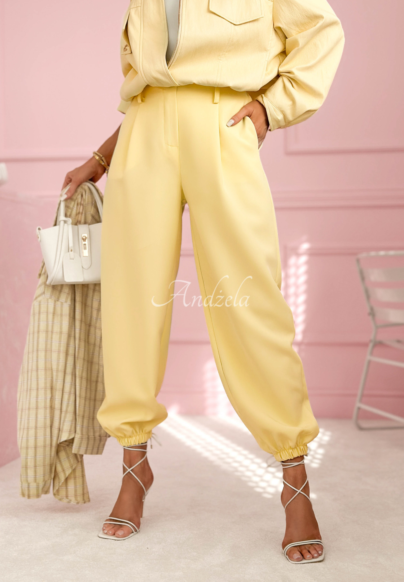 If You Want yellow drawstring pants 