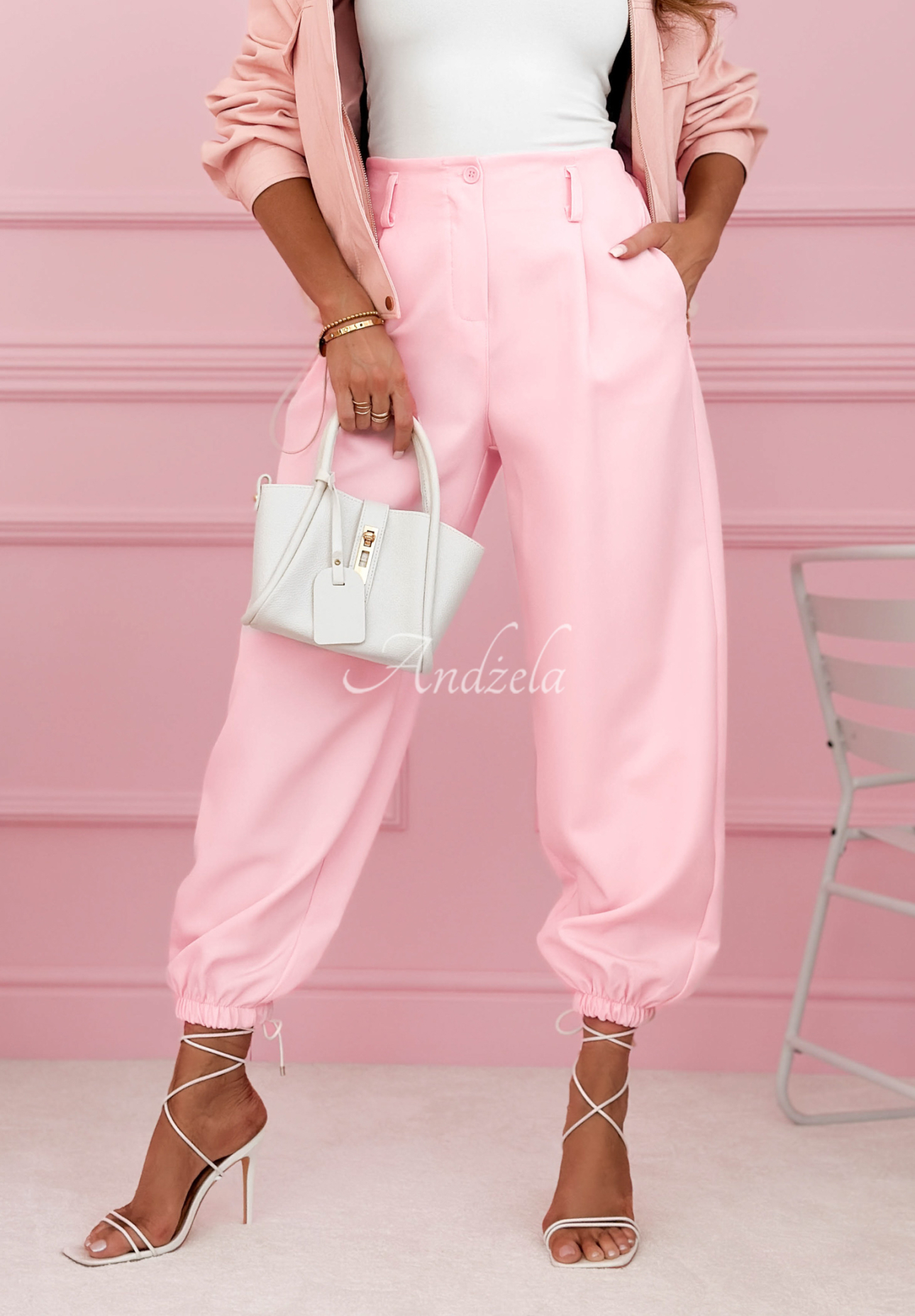 If You Want pink drawstring pants