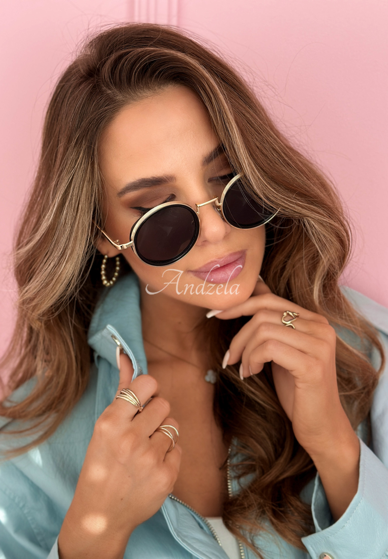Gentle Light black and gold sunglasses